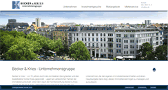 Desktop Screenshot of beckerundkries.de