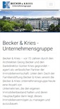Mobile Screenshot of beckerundkries.de